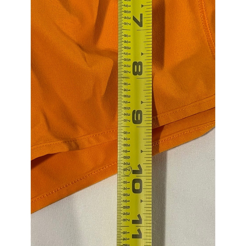 Lululemon Hotty Hot High Rise Lined Shorts Orange Women Size 4 Running Athletic - Picture 4 of 5